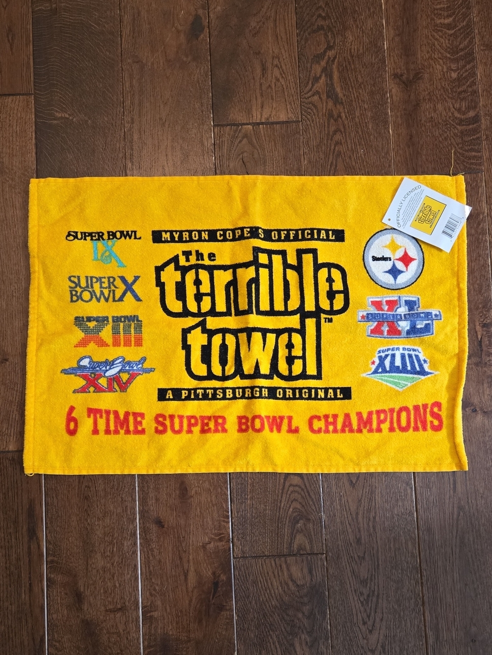The Terrible Towel — Yellow Team Pride Hand Towel Pittsburgh Steelers Super Bowl